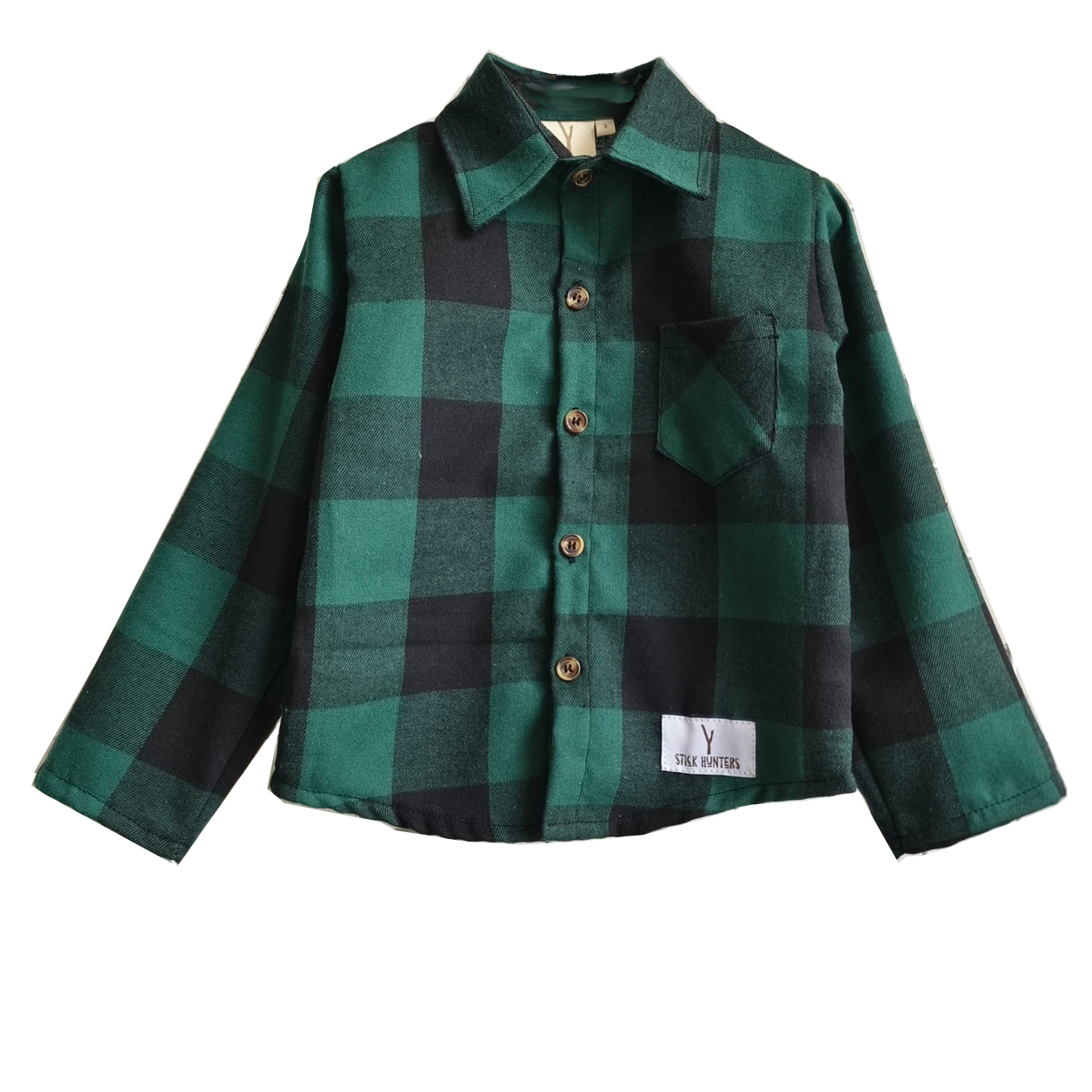 STICK HUNTERS PLAID SHIRT - GREEN