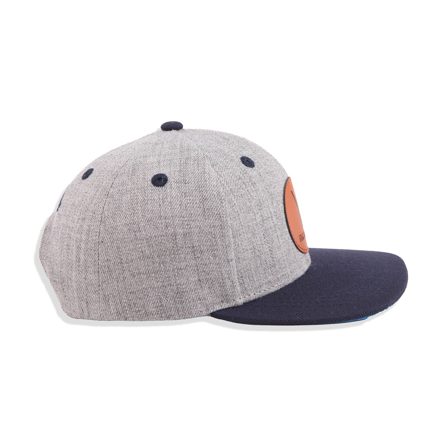 TODDLER AND KIDS SNAPBACK HAT - GREY AND BLUE