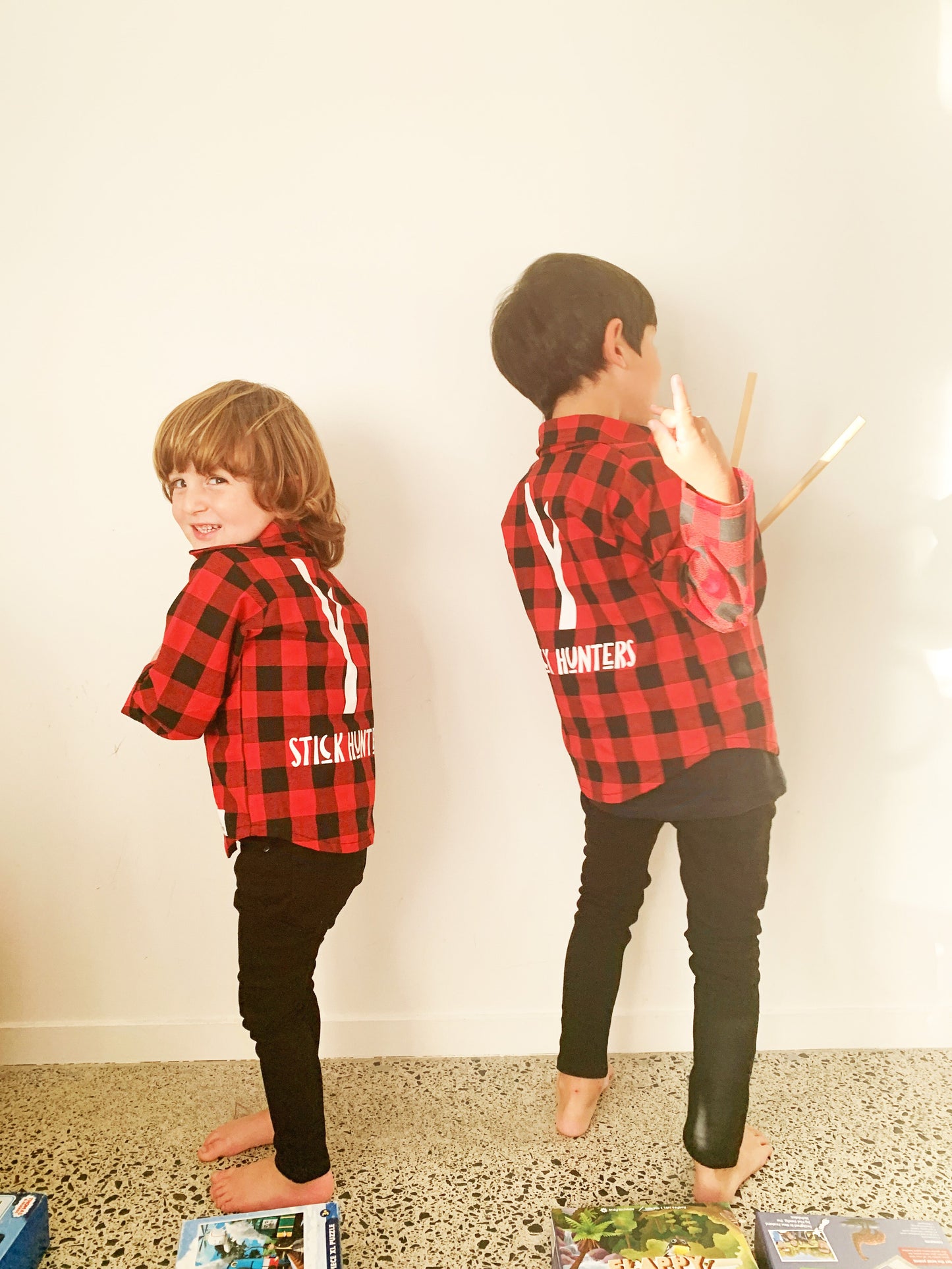 STICK HUNTERS PLAID SHIRT - GREEN