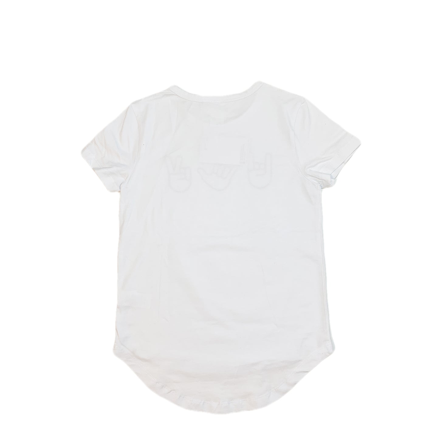 MUD PUDDLE JUMPER LONG BACK TEE - WHITE