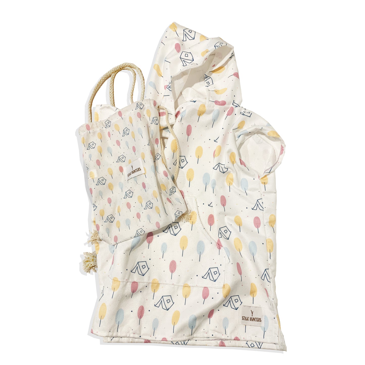HOODED BEACH TOWEL - TENT - KIDS SIZE