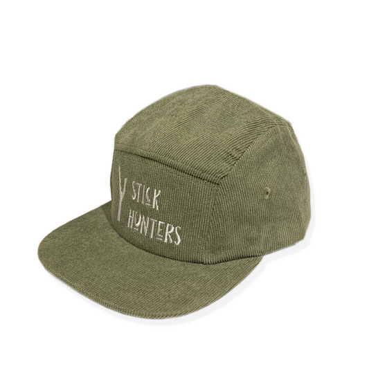TODDLER AND KIDS 5 PANELS CORDUROY HAT - GREEN