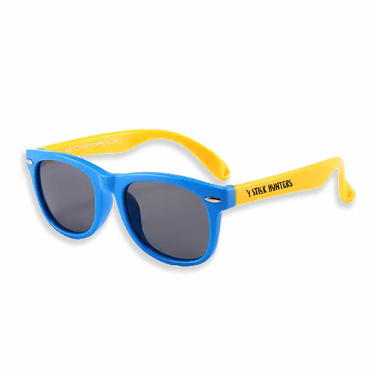 FLEXIBLE KIDS SUNGLASSES -  BLUE AND YELLOW