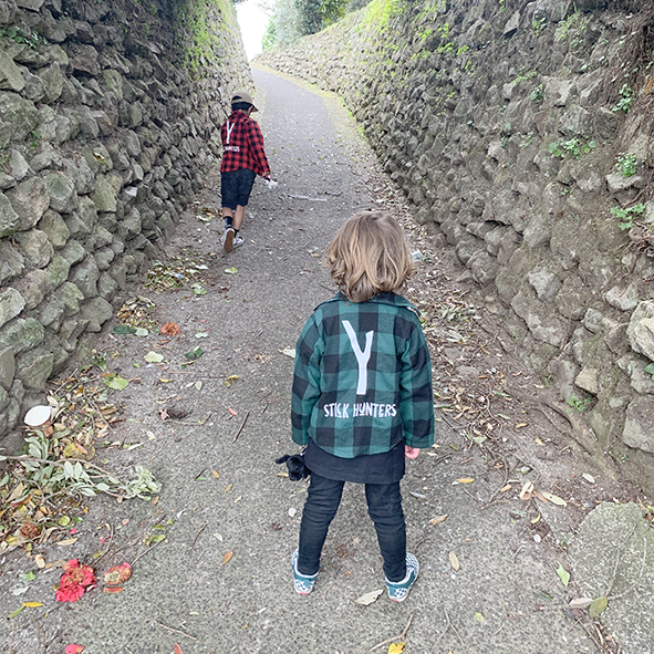 STICK HUNTERS PLAID SHIRT - GREEN