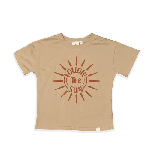 FOLLOW THE SUN T-SHIRT - CAMEL