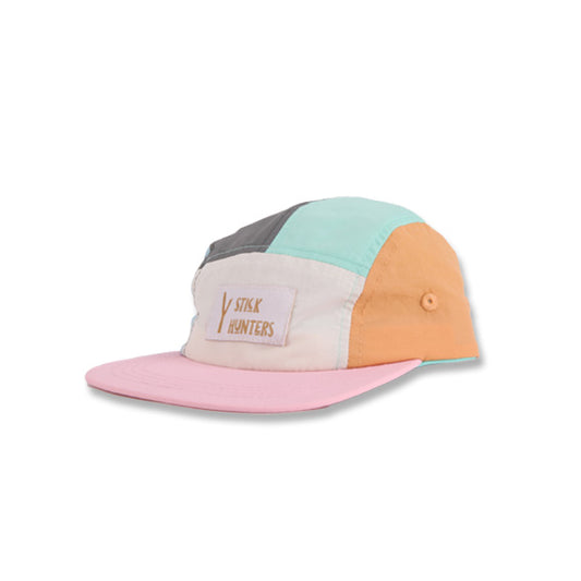 TODDLER AND KIDS 5 PANELS NYLON HAT - COLOURFUL