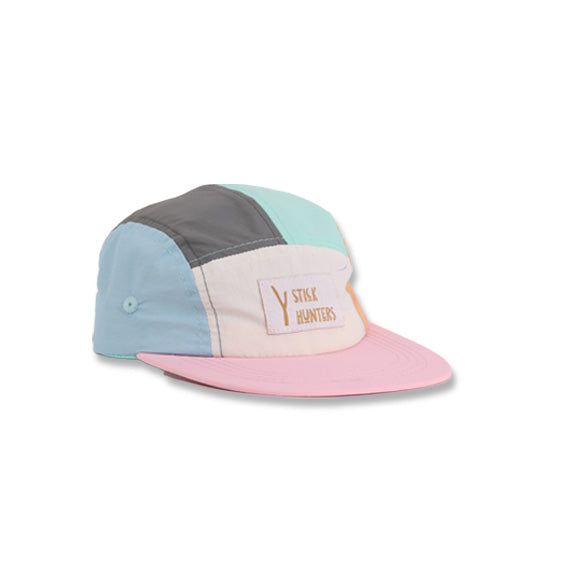TODDLER AND KIDS 5 PANELS NYLON HAT - COLOURFUL