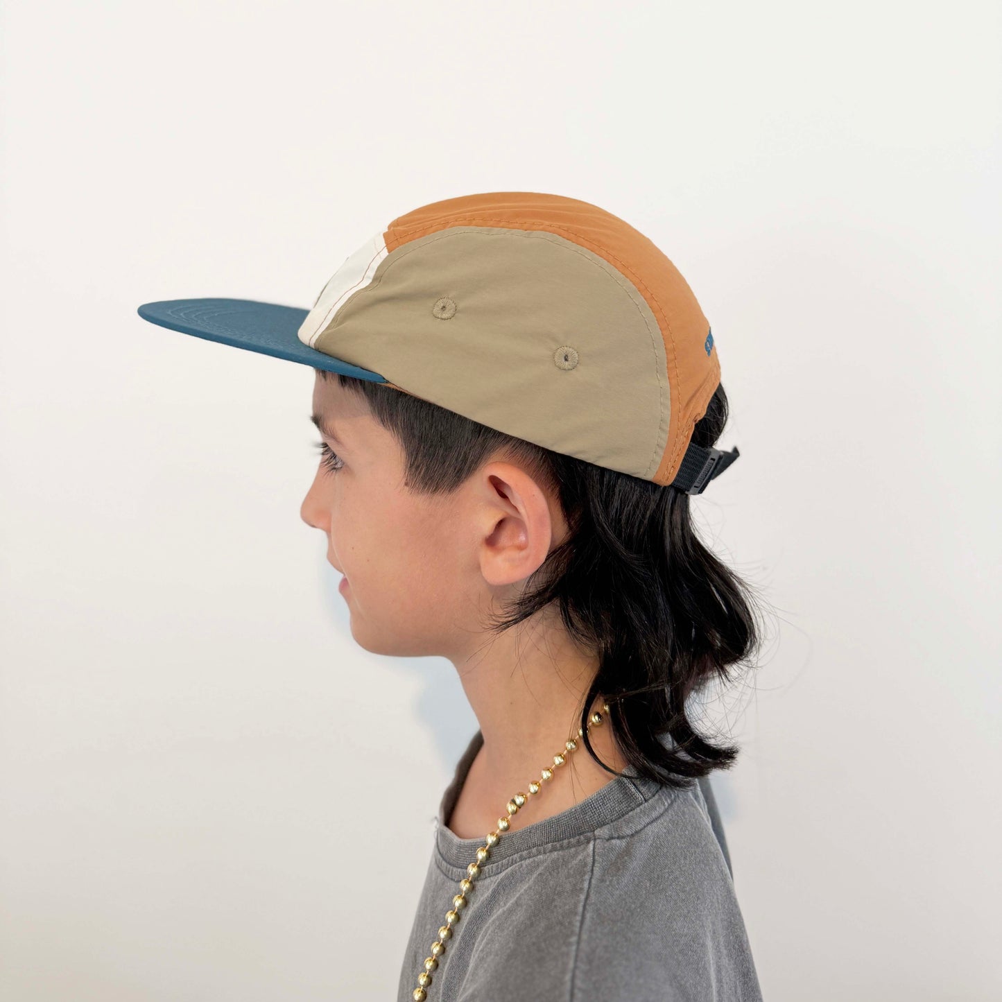 MATCHY MATCHY FAMILY 5 PANELS NYLON HAT - EARTHY BLUE