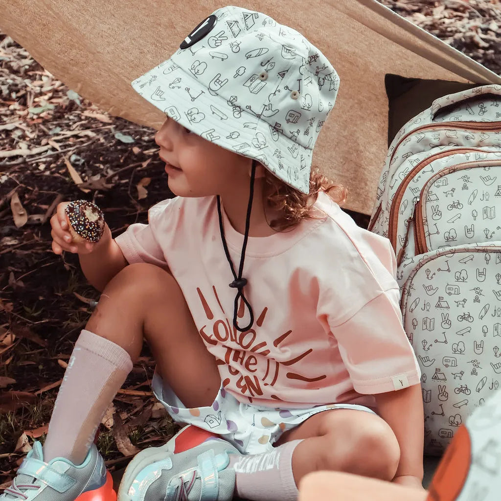 FOLLOW THE SUN T-SHIRT - ROSE