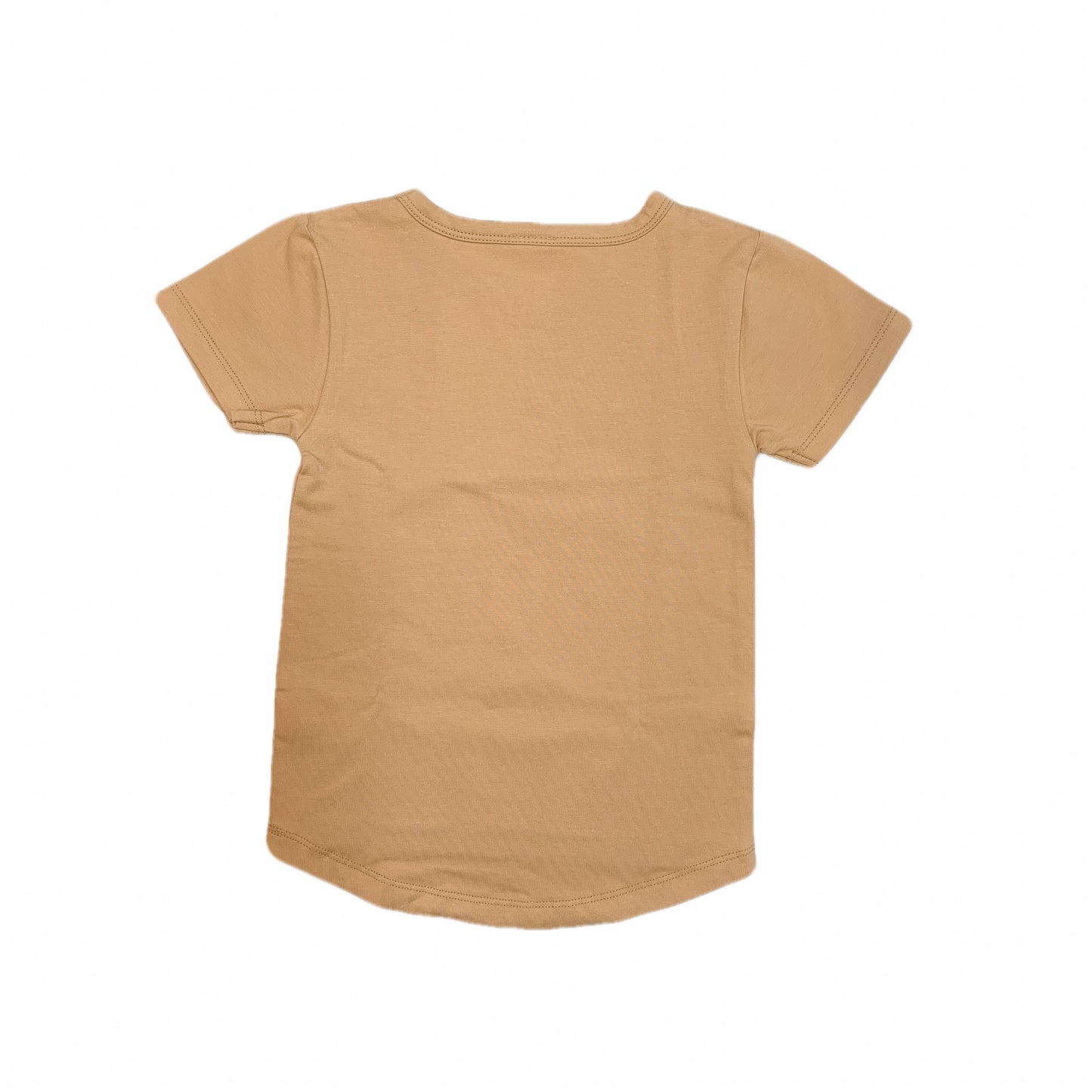 HAND SIGNS LONG BACK TEE - MUSTARD