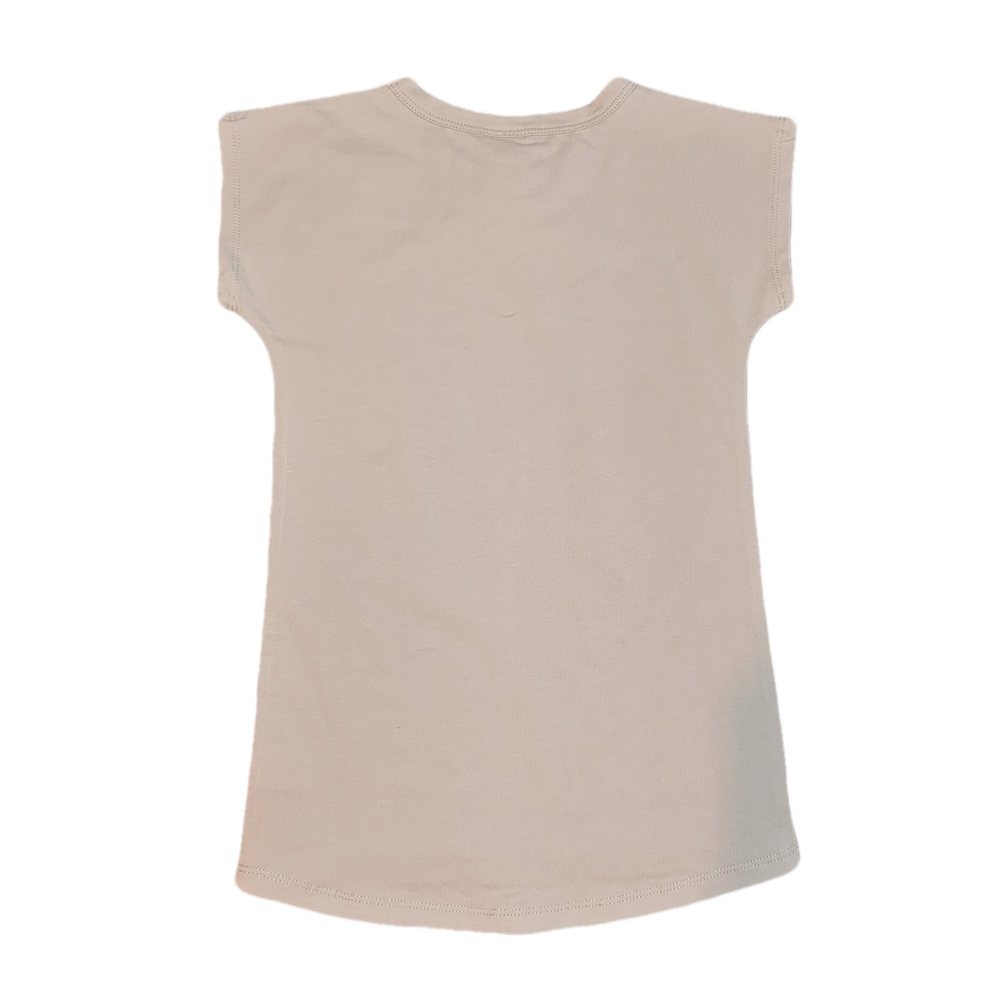 HAND SIGN LONG T-SHIRT DRESS - SAND